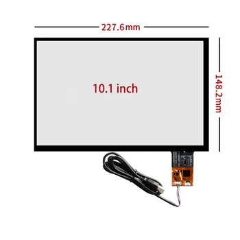 новый 10,1 дюйма для емкостного сенсорного экрана 228 * 148 мм + USB-кабель Plug and Play
