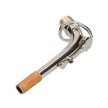 Новый альт-саксофон изгиб грифа латунь материал саксофон деревянный духовой инструмент аксессуар 2,5 см, серебристый