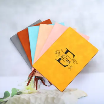 Персонализированный кожаный дневник Книга Пользовательский блокнот с именем Пользовательские кожаные планировщики Персонализированный дневник Подарок для путешествий Подарок на день рождения
