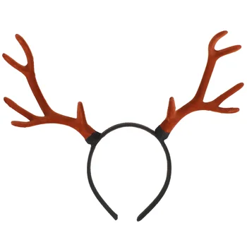 Повязка на голову из оленьих рогов Рождественский костюм из оленьих рогов Рождественские повязки на голову Рождественская вечеринка Голова Боппер Повязка из рога оленя Повязка на голову из рога оленя