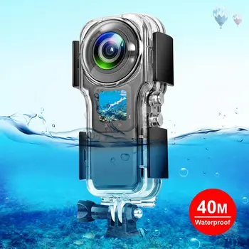 Подводный водонепроницаемый чехол для Insta360 One RS 1-дюймовый 360 экшн-камера Защитный чехол Аксессуары