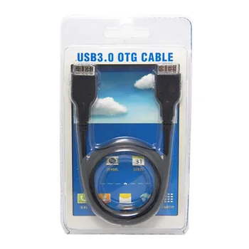 Подходит для мобильного телефона Note3 S4 USB 3.0 micro B штекер к штекер micro B OTG, подключенный к жесткому диску кабель для передачи данных