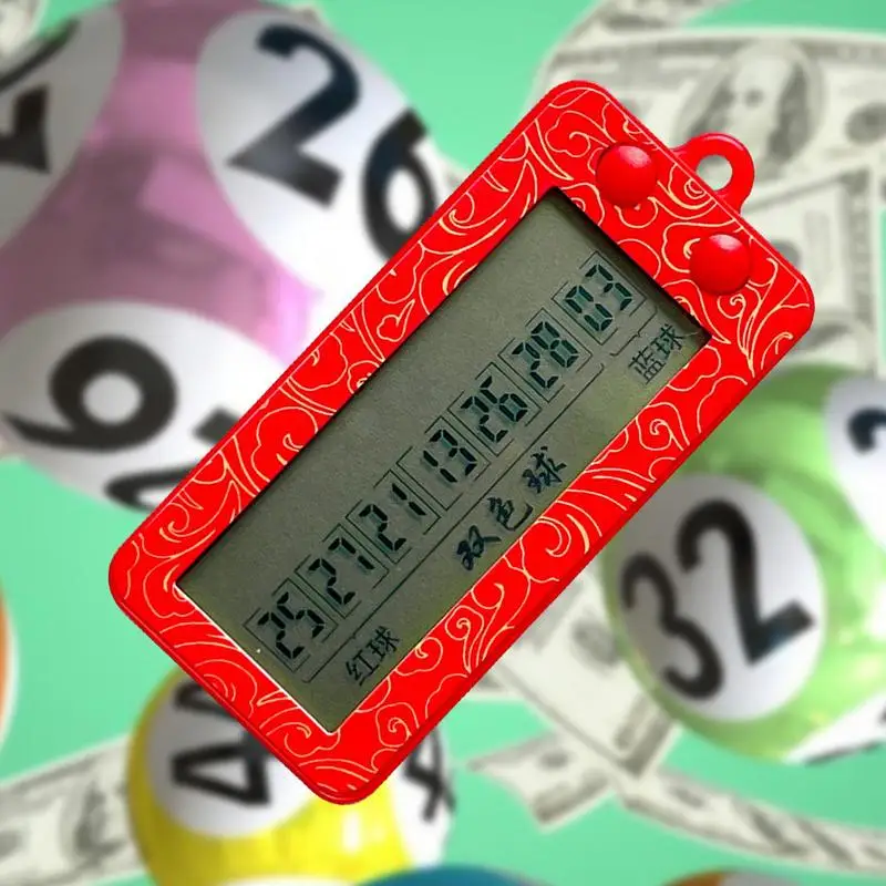 Портативный Ai Picker Забавный лотерейный автомат Выбор счастливых чисел со шнурком для вечеринок Развлечения Новая концепция игрушка для игральных костей