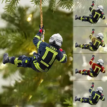 Рождественский пожарный Кулон Рождественская елка Украшение дома Акриловые креативные периферийные автомобильные аксессуары