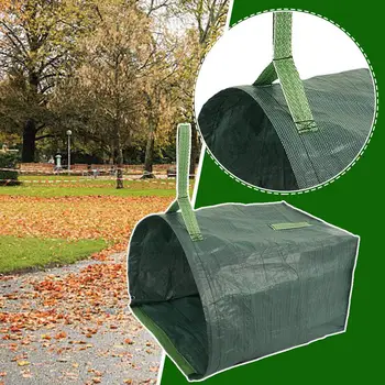  Садовый мешок большой емкости Садовая сумка Многоразовый водонепроницаемый мешок для листьев Контейнер для сбора для двора Сумка для хранения листьев