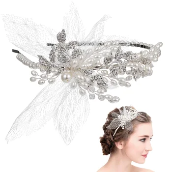 Свадебные аксессуары для волос невест Свадебная повязка на голову Ручной головной убор Подружка невесты