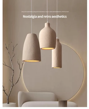 Современная минималистичная люстра, лампа для столовой, прикроватная тумбочка, украшение дома, глиняная скульптура, гостиная и проживание в семье