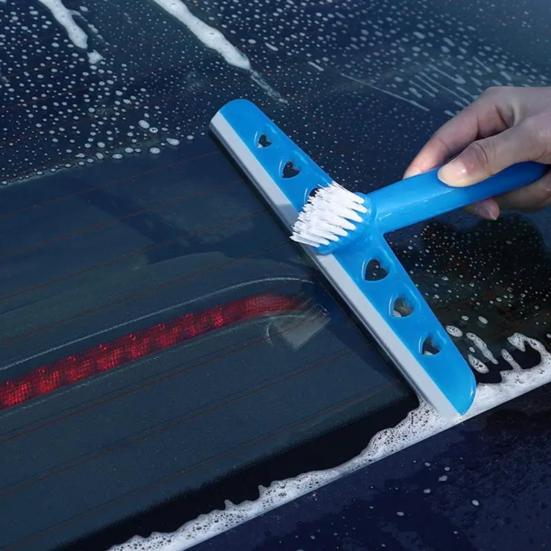 Стеклоочиститель с двойной головкой Автоматический скребок для чистки зеркал Универсальный инструмент для чистки стекла, двери, окна, зеркала и автомобиля