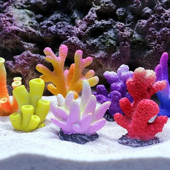 Украшение аквариума с искусственными кораллами имитирует смолу морской звезды Ландшафт Украшение аквариума Ремесло Настольное украшение