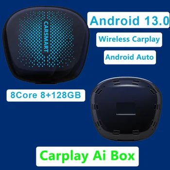 Универсальный Applepie CarPlay Ai Box Android 13 8G + 128G / 4G + 64G Беспроводная Apple Car Play Android Auto Mini Smart Box