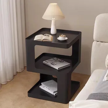 Хранение Современная прикроватная тумбочка Nordic Home Черный прикроватный столик для хранения Nordic Гостиная Comoda Pra Quarto Украшение