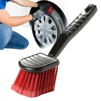 Щетка для чистки колес с мягкой щетиной Щетка для мытья шин с длинной ручкой Инструмент для чистки автомобилей для грузовиков Прицепы RV Lift Truck