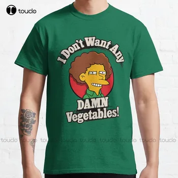 Я не хочу никаких чертовы овощей Классическая футболка Христианские футболки Женские пользовательские футболки Aldult Teen Unisex с цифровой печатью