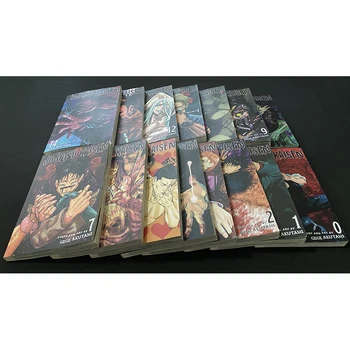 Японский роман Аниме 5 книг Новое джиу-джитсу Кайсэн Книга комиксов Английское издание